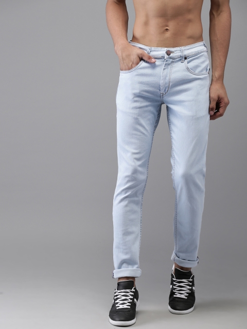 

HERE&NOW Men Blue Slim Fit Mid-Rise Clean Look Stretchable Jeans