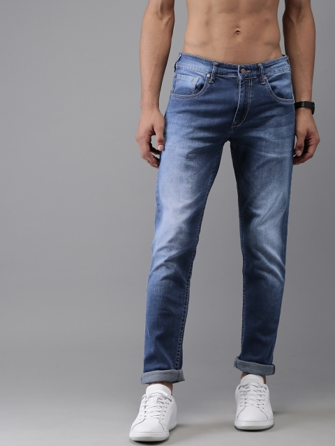 

HERE&NOW Men Blue Slim Fit Mid-Rise Clean Look Stretchable Jeans