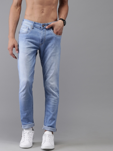 

HERE&NOW Men Blue Slim Fit Mid-Rise Clean Look Stretchable Jeans