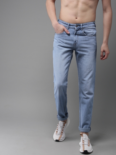 

HERE&NOW Men Blue Slim Fit Mid-Rise Clean Look Jeans