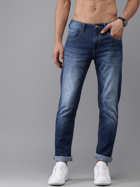 

HERE&NOW Men Blue Slim Fit Mid-Rise Clean Look Stretchable Jeans