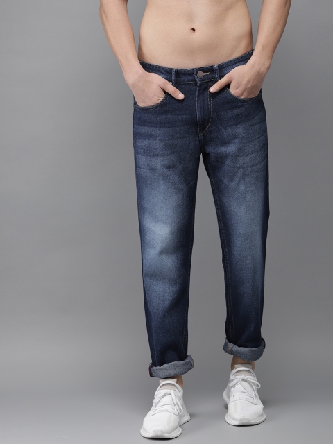 

HERE&NOW Men Blue Slim Fit Mid-Rise Clean Look Jeans