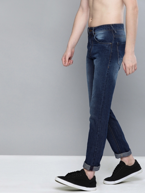 

HERE&NOW Men Blue Slim Fit Mid-Rise Clean Look Jeans