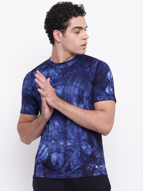 

ADIDAS Men Blue Printed Parley 3 Stripes Training T-shirt