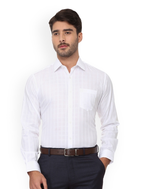 

Van Heusen Men White Regular Fit Checked Formal Shirt