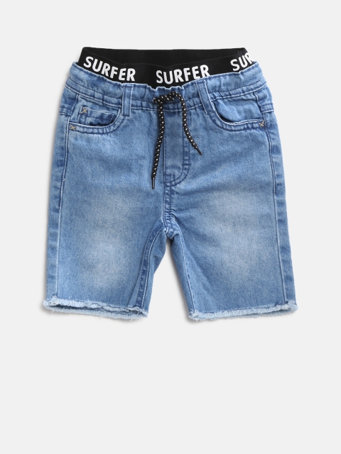 

Fox Boys Blue Washed Regular Fit Denim Shorts