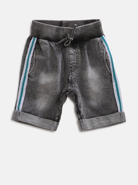 

Fox Boys Charcoal Grey Washed Regular Fit Shorts