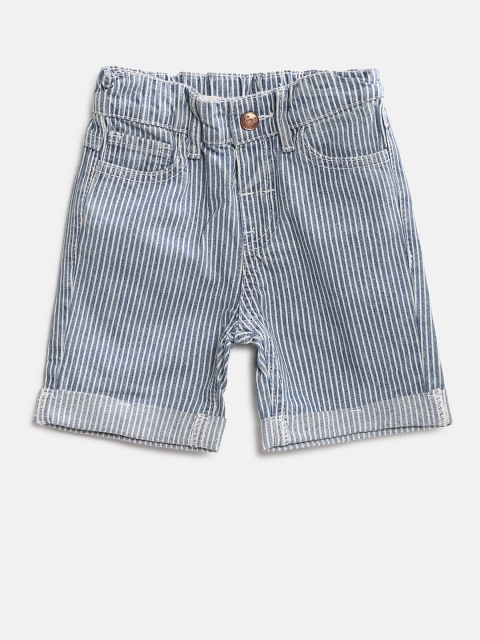 

Fox Boys Blue Striped Regular Fit Shorts