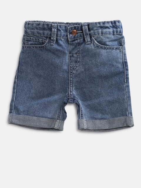 

Fox Boys Blue Washed Regular Fit Denim Shorts