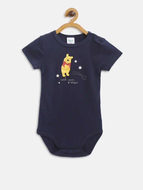 

Fox Boys Navy Blue Printed Bodysuit
