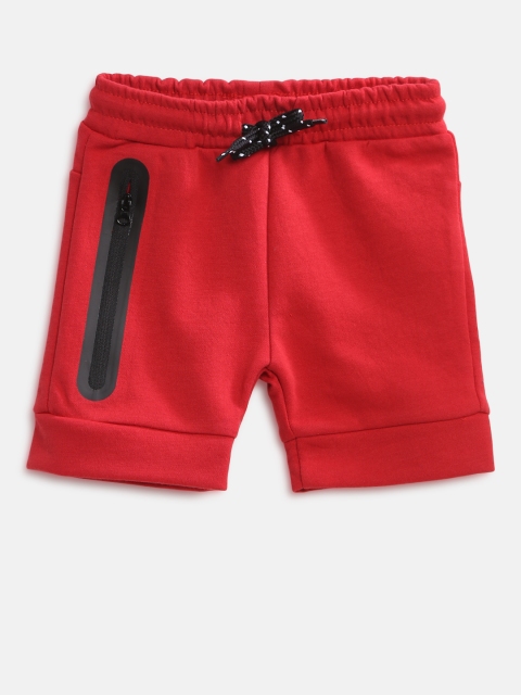 

Fox Boys Red Solid Regular Fit Shorts