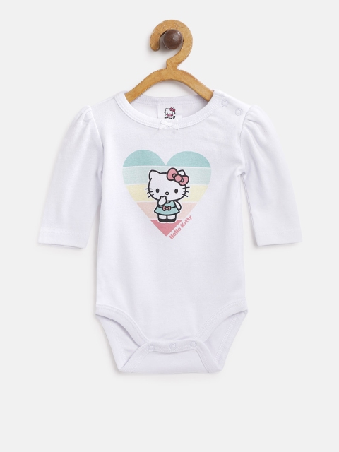 

Fox Girls White Printed Bodysuit
