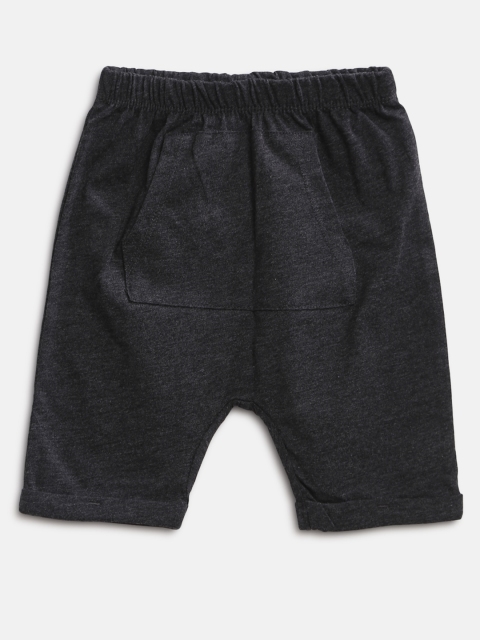 

Fox Boys Charcoal Grey Solid Regular Fit Drop Crotch Trousers