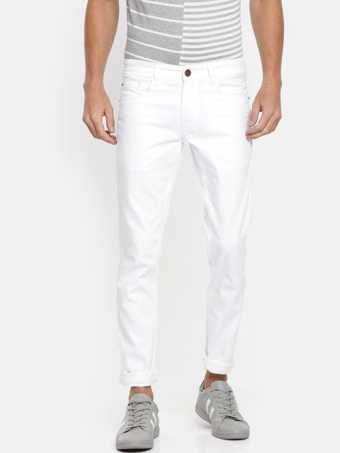 

Park Avenue Men White Regular Fit Mid-Rise Clean Look Stretchable Jeans