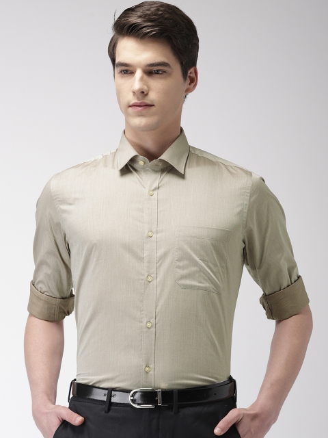 

Raymond Men Taupe Regular Fit Solid Formal Shirt