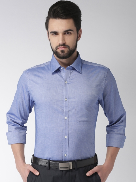 

Raymond Men Blue Solid Slim Fit Formal Shirt