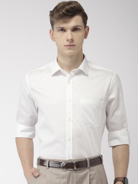 

Park Avenue Men White Regular Fit Solid Formal Shirt