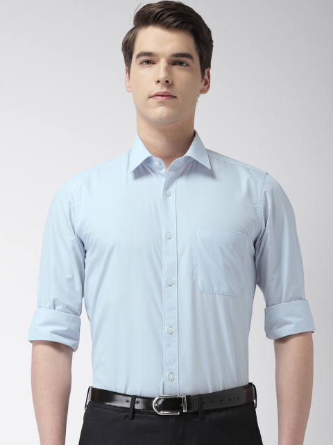 

Raymond Men Blue Regular Fit Solid Formal Shirt