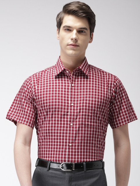 

Raymond Men Red & White Checked Shirt