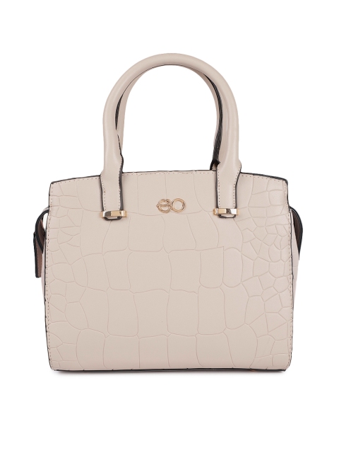 

E2O Beige Textured Handheld Bag