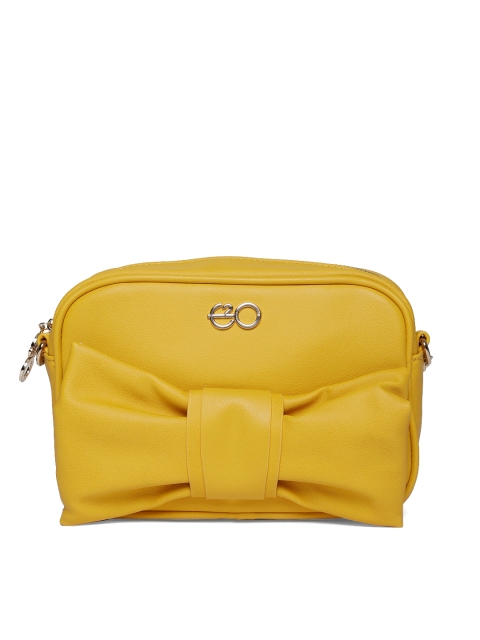 

E2O Yellow Solid Sling Bag