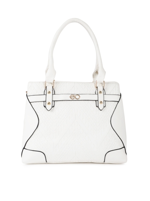 

E2O White Textured Shoulder Bag