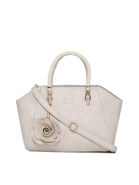 

E2O Beige Solid Handheld Bag