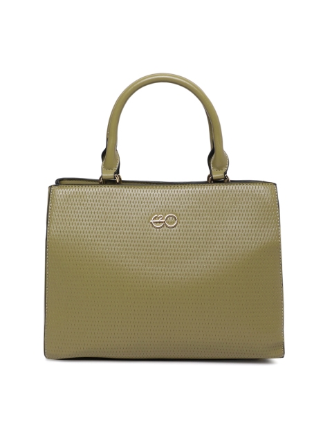 

E2O Olive Green Textured Handheld Bag