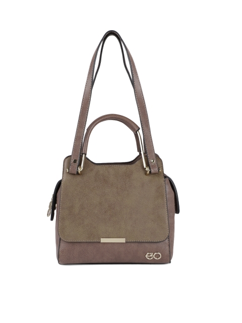 

E2O Brown Solid Handheld Bag