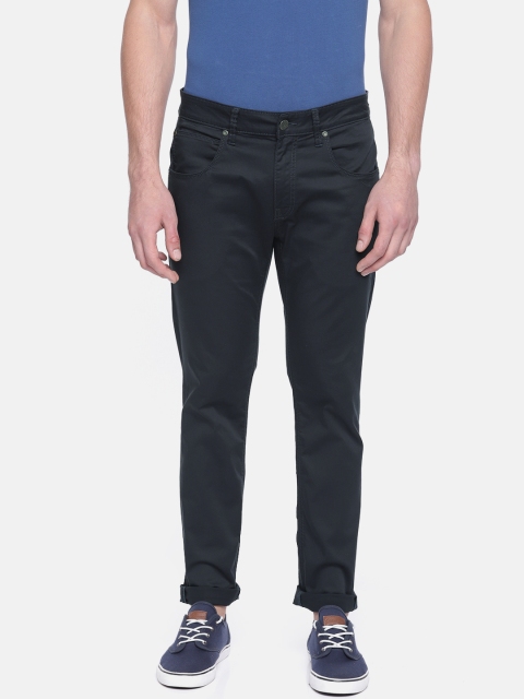 

Jack & Jones Men Navy Tim Slim Fit Mid-Rise Clean Look Jeans, Navy blue