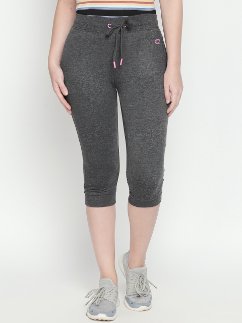 

Ajile by Pantaloons Women Grey Melange Solid Skinny Fit Capris