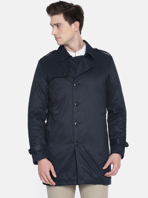 

SELECTED Men Navy Solid Longline Tailored Jacket, Navy blue