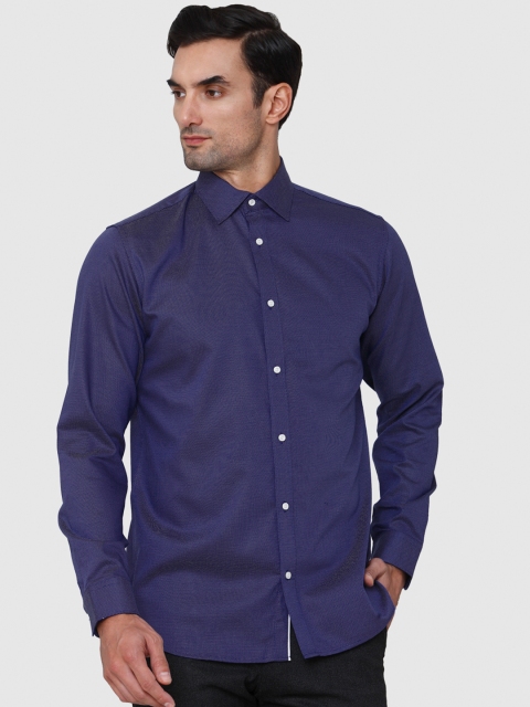 

SELECTED Men Blue Solid Slim Fit Casual Shirt