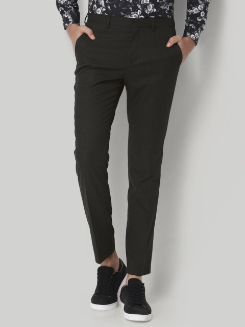 

SELECTED Men Black Solid Slim Fit Trousers
