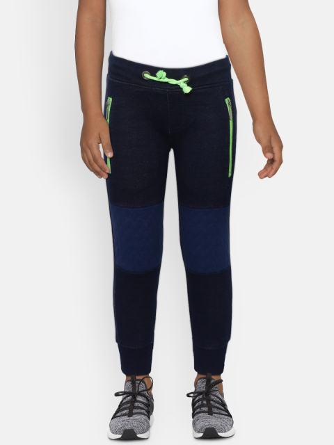 

Nauti Nati Boys Navy Blue Solid Joggers