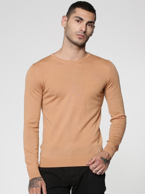 

Jack & Jones Men Brown Solid Sweater