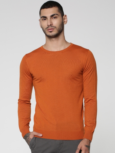 

Jack & Jones Men Rustolid Sweater, Rust