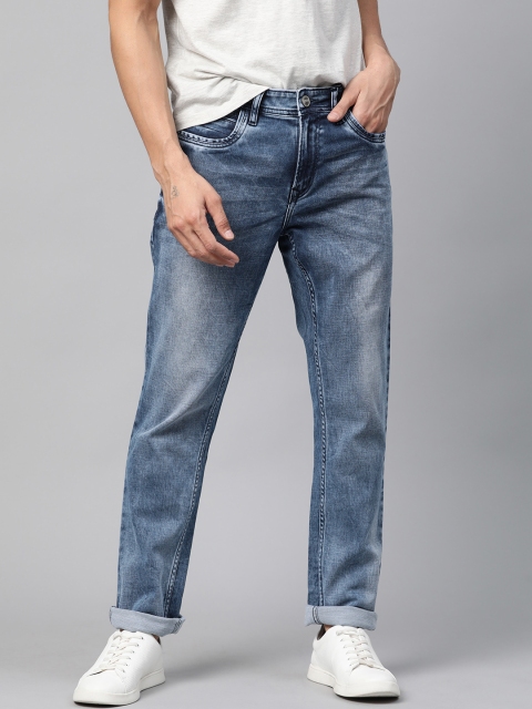 

Mast & Harbour Men Blue Slim Tapered Fit Mid-Rise Clean Look Stretchable Jeans
