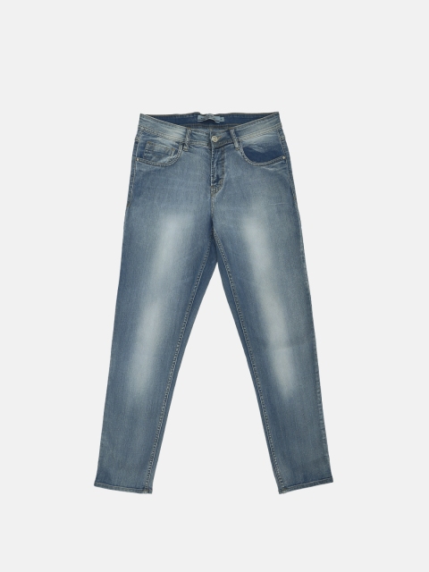 

Mast & Harbour Men Blue Carrot Regular Fit Mid-Rise Clean Look Stretchable Jeans