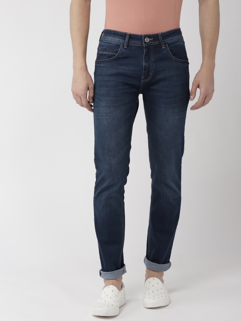 

Mast & Harbour Men Navy Blue Skinny Fit Mid-Rise Clean Look Jeans