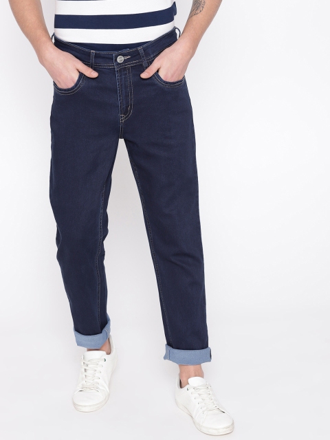 

Mast & Harbour Men Navy Blue Slim Tapered Fit Mid-Rise Clean Look Stretchable Jeans