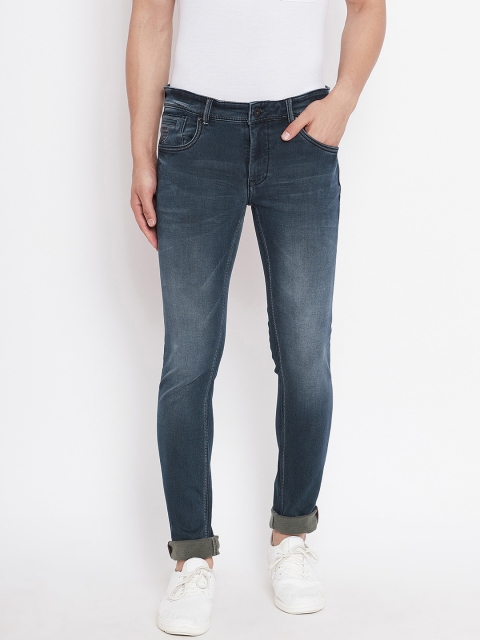 

American Archer Men Blue Skinny Fit Low-Rise Clean Look Stretchable Jeans
