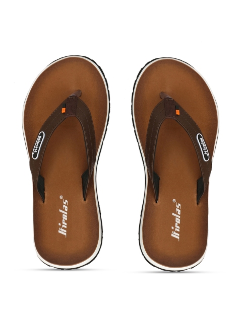 

HIROLAS Men Brown Solid Thong Flip-Flops