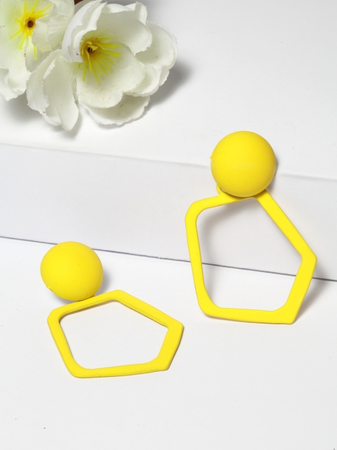 

AVANT-GARDE PARIS Yellow Geometric Drop Earrings