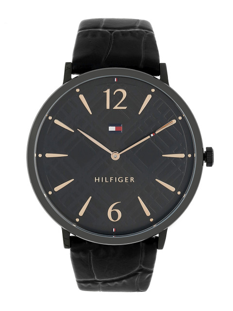 

Tommy Hilfiger Women Black Leather Analogue Watch TH1781842