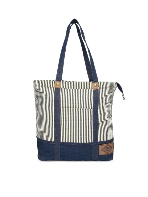 

Dickies Navy & Off-White Striped Tote Bag, Navy blue