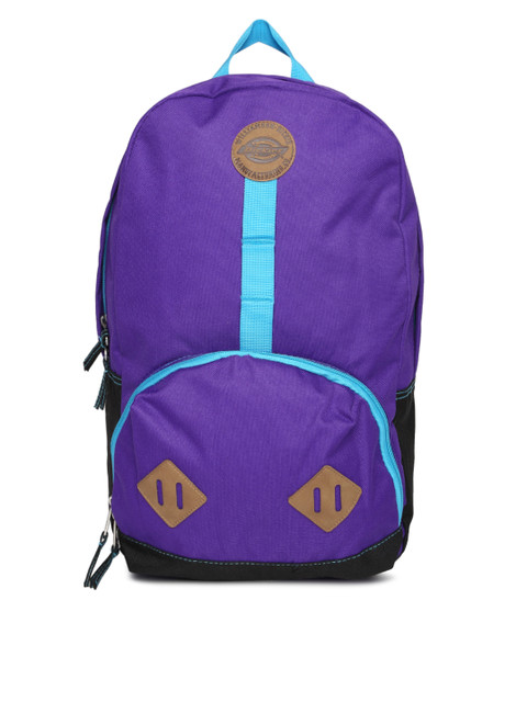 

Dickies Unisex Purple Colourblocked Backpack