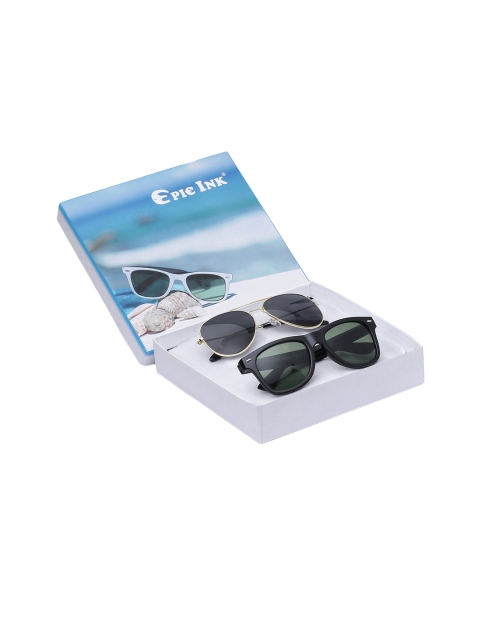 

EPICINK hob Unisex Set of 2 Sunglasses EPSG-AVI_BKSL-WAY, Purple