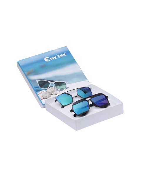 

EPICINK hob Unisex Set of 2 Sunglasses EPSG-2255706-VO2603, Purple