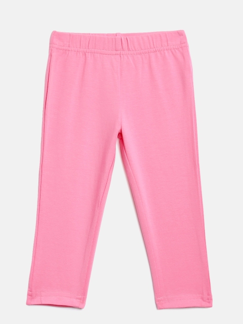 

Peppermint Girls Pink Solid Ankle Length Leggings